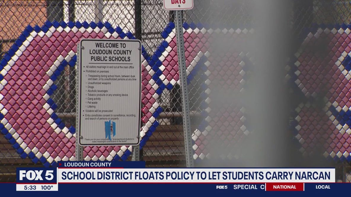 Loudoun Schools May Let Students Carry Narcan Amid Rising Overdose Concerns
